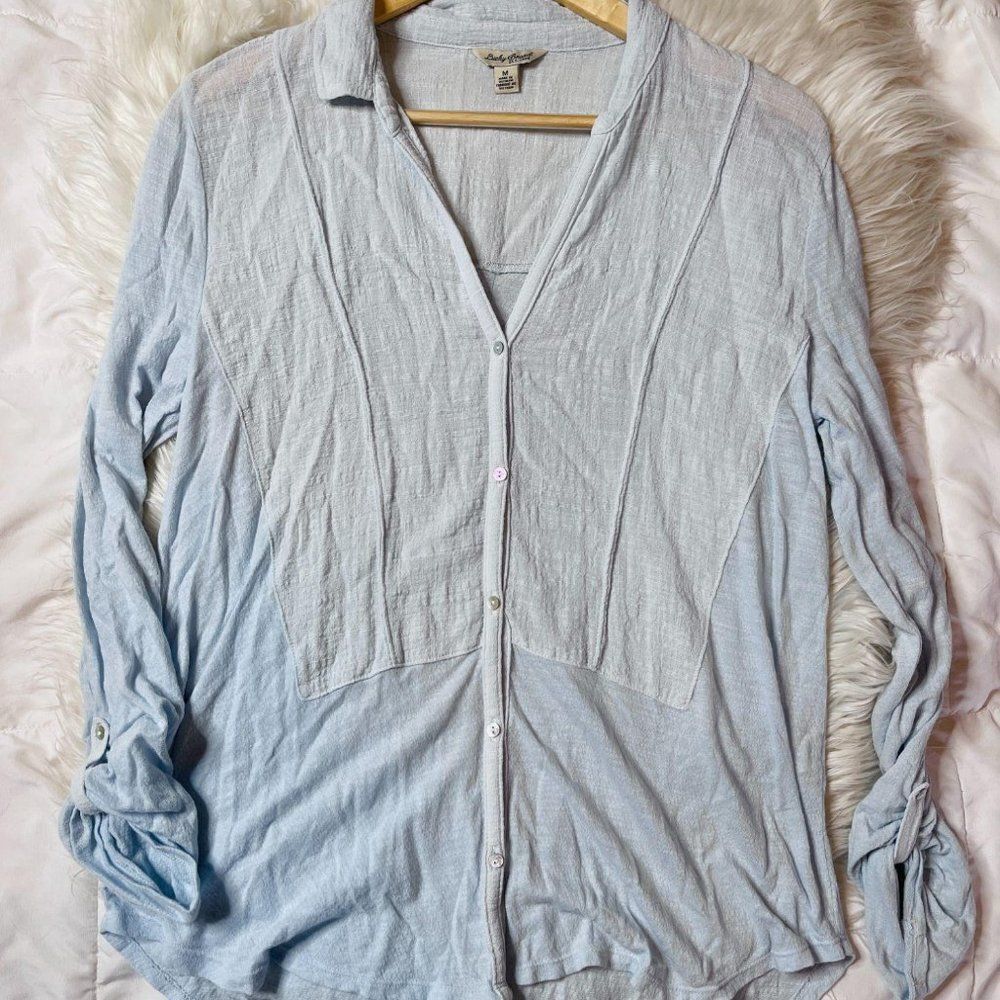 Lucky Brand Button Up Blue M‎